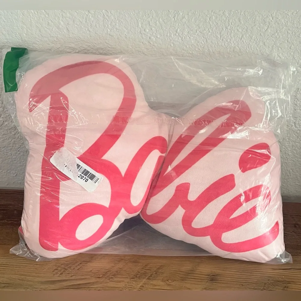 NWT Barbie Throw Pillow/ Pink Barbie Pillow Room Decor/Barbie Accessories